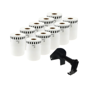 Taśma Specmark DK-22243 102 mm x 30,48 m / bez uchwytu / do drukarek Brother QL / zestaw 10 szt.
