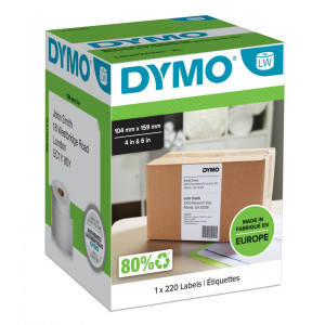 Etykiety DYMO LW S0904980 104 x 159 mm 220 szt. / kurierskie / papierowe / do drukarek etykiet DYMO LabelWriter 