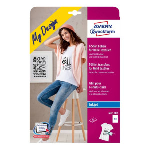 Folie do wprasowywania na jasne tkaniny A4 10ark./op. białe Avery Zweckform 