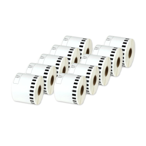 Taśma Specmark DK-22205 62 mm x 30,48 m / bez uchwytu / do drukarek Brother QL / zestaw 10 szt.