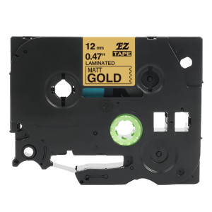 Taśma Specmark TZe-MQ831 12 mm x 5 m / matowe złoto / czarny nadruk / do drukarek Brother P-touch