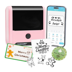 Drukarka etykiet Phomemo M200 różowa 203 dpi / do 75 mm / PC / Mac / Smartfon / BT / USB 