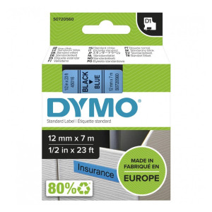 Taśma DYMO D1-45016 12 mm x 7 m / niebieski / czarny nadruk / do drukarek DYMO D1 