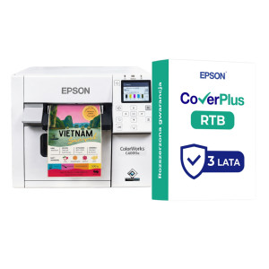Drukarka etykiet Epson ColorWorks C4000e (mk) 1200 dpi / do 108mm / PC / Mac / USB / Ethernet 