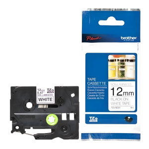 Taśma Brother TZe-N231 12 mm x 8 m / nielaminowana / do drukarek Brother P-touch