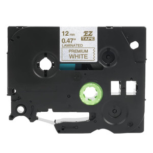 Taśma Specmark TZe-PR234 12 mm x 8 m / biały brokat / złoty nadruk / do drukarek Brother P-touch