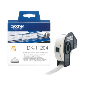 Etykiety Brother DK-11204 17 x 54 mm 400 szt. / papierowe / do drukarek Brother QL 