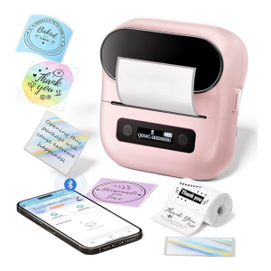 Drukarka etykiet Phomemo M220 różowa 203 dpi / do 80 mm / PC / Mac / Smartfon / BT / USB 