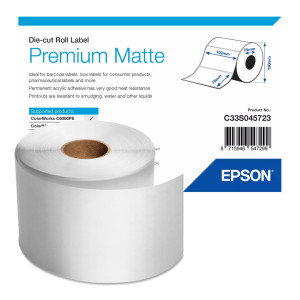Etykiety Epson C33S045723 102 x 76 mm 1570 szt. / matte premium / do drukarek Epson ColorWorks 