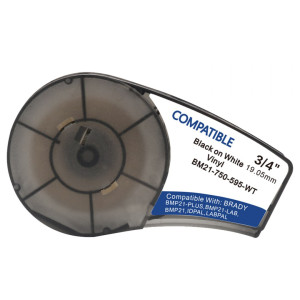 Taśma winylowa Specmark M21-750-595-WT 19,05 mm x 6,4 m / do drukarki Brady 