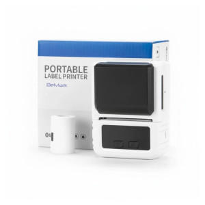Mini drukarka etykiet Phomemo M120 biała 203dpi / do 50 mm / PC / Mac / Smartfon / BT / USB 