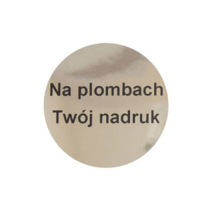 Etykieta plomba void Specmark fi 30 250 szt. / okrągłe / srebrna lustrzana / czarny nadruk / gilza fi40 
