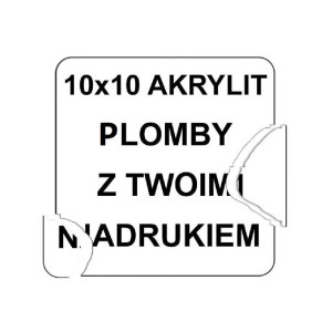 Etykieta plomba krusząca Specmark 20 x 20 mm 250 szt. / akrylit / gilza fi40 