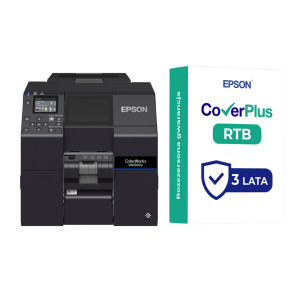 Drukarka etykiet Epson ColorWorks D6000Pe (bk) 1200 dpi / do 112 mm / PC / Mac / USB / Ethernet / odklejak