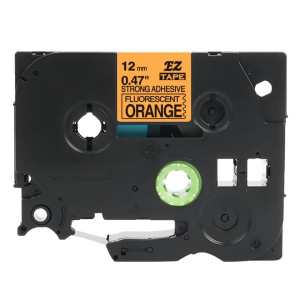 Taśma Specmark TZe-SB31 12 mm x 5 m / fluorescencyjna pomarańczowa / czarny nadruk / mocny klej / do drukarek Brother P-touch