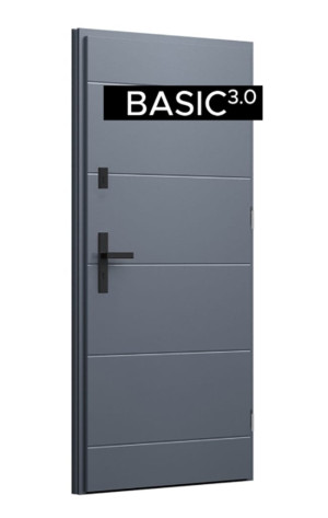 Drzwi zewnętrzne pełne - Wikęd Basic 3.0 - wzór 26C