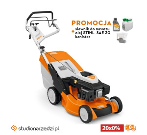 Stihl RM 655 VS, Kosiarka spalinowa ze sprzęgłem i hamulcem noża.
