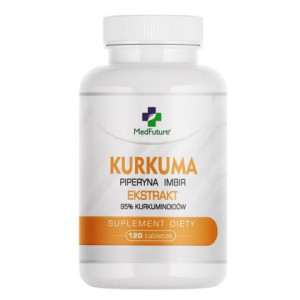Medfuture Kurkuma + Piperyna + Imbir 120 tabletek - Studio Zielarskie