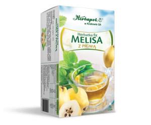 Herbapol Kraków MELISA Z PIGWĄ 20 saszetek - Studio Zielarskie