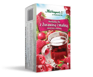 Herbapol Kraków Herbatka z żurawiną i maliną 20 saszetek - Studio Zielarskie