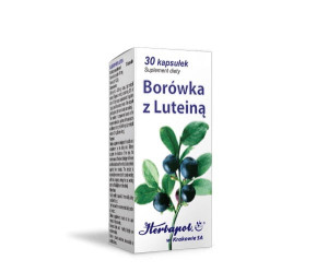 Herbapol Kraków Borówka z luteiną 30 kapsułek - Studio Zielarskie