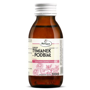 Herbapol Kraków Syrop Tymianek + Podbiał 100ml - Studio Zielarskie