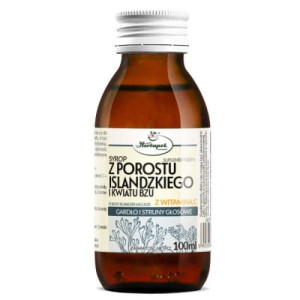 Herbapol Kraków Syrop Z porostu islandzkiego i kwiatu bzu 100ml - Studio Zielarskie
