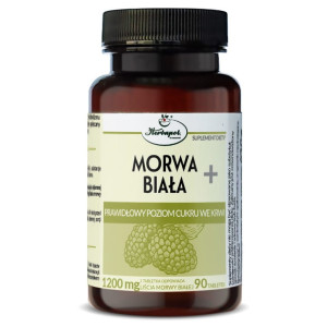 Herbapol Kraków Morwa biała+ 90 tabletek - Studio Zielarskie