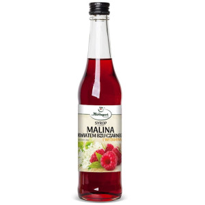 Herbapol Kraków Syrop Malina z kwiatem bzu czarnego z witaminą C 480ml - Studio Zielarskie
