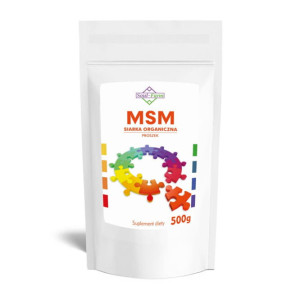 SOUL FARM MSM Siarka organiczna proszek 500g - Studio Zielarskie