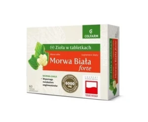 Colfarm Morwa Biała forte 60 tabletek - Studio Zielarskie