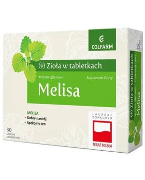 Colfarm Melisa 30 tabletek - Studio Zielarskie