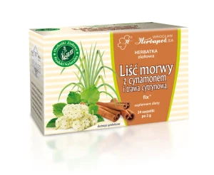 Herbapol Wrocław Morwa z cynamonem i trawą cytrynową 24 saszetek - Studio Zielarskie