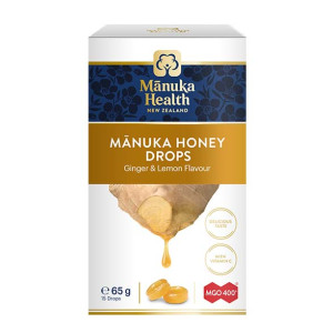 PROPHARMA Cukierki z miodu manuka z imbirem 65g - Studio Zielarskie