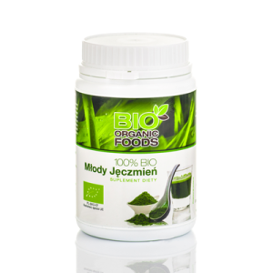 BIO ORGANIC FOOD Młody Jęczmień 100% BIO 300g - Studio Zielarskie