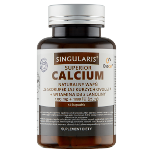 SINGULARIS Calcium Wapń z skorupek jaj 60 kapsułek - Studio Zielarskie