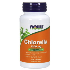 Now Foods Chlorella 1000mg 60 tabletek - Studio Zielarskie