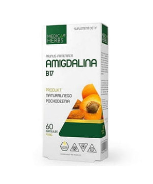 PROMOCJA. Medica Herbs Amigdalina B17 60 kapsułek - Studio Zielarskie