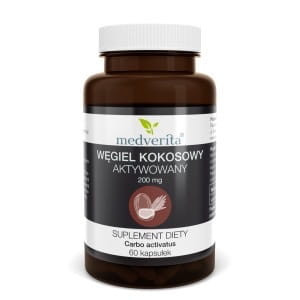 Medverita Węgiel kokosowy 60 kapsułki - Studio Zielarskie