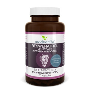 Medverita Resweratrol + OPC 60 kapsułek - Studio Zielarskie