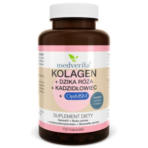 Medverita Kolagen + Dzika róża+ Kadzidłowiec + MSM 100 kapsułek - Studio Zielarskie