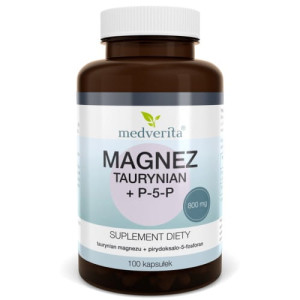 Medverita Magnez (Taurynian) + B6 100 kapsułek - Studio Zielarskie