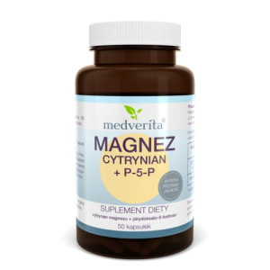 Medverita Magnez (Cytrynian) + B6 50 kapsułek - Studio Zielarskie
