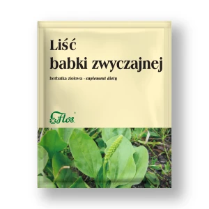 FLOS Babka zwyczajna, liść babki zwyczajnej 50g - Studio Zielarskie