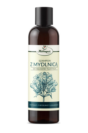 Herbapol Kraków Szampon do włosów tłustych z mydlnicą 250ml - Studio Zielarskie