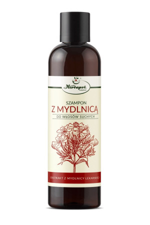 Herbapol Kraków Szampon do włosów suchych z mydlnicą 250ml - Studio Zielarskie