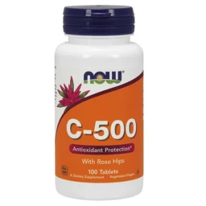 Now Foods Witamina C 500 mg z dziką różą 100 tabletek - Studio Zielarskie