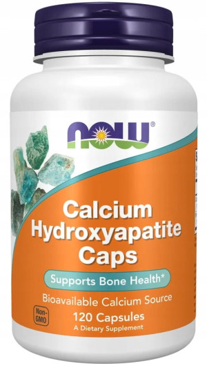 Now Foods Calcium Hydroxyapatite 120 kapsułek - Studio Zielarskie