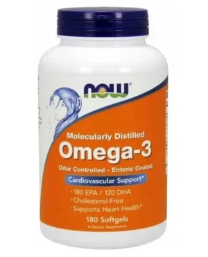 Now Foods Omega-3 1000mg 180 kapsułek - Studio Zielarskie