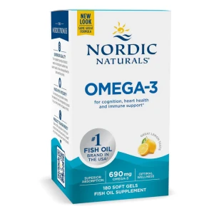 Nordic Naturals Omega-3 690 mg Lemon 180 kapsułek - Studio Zielarskie